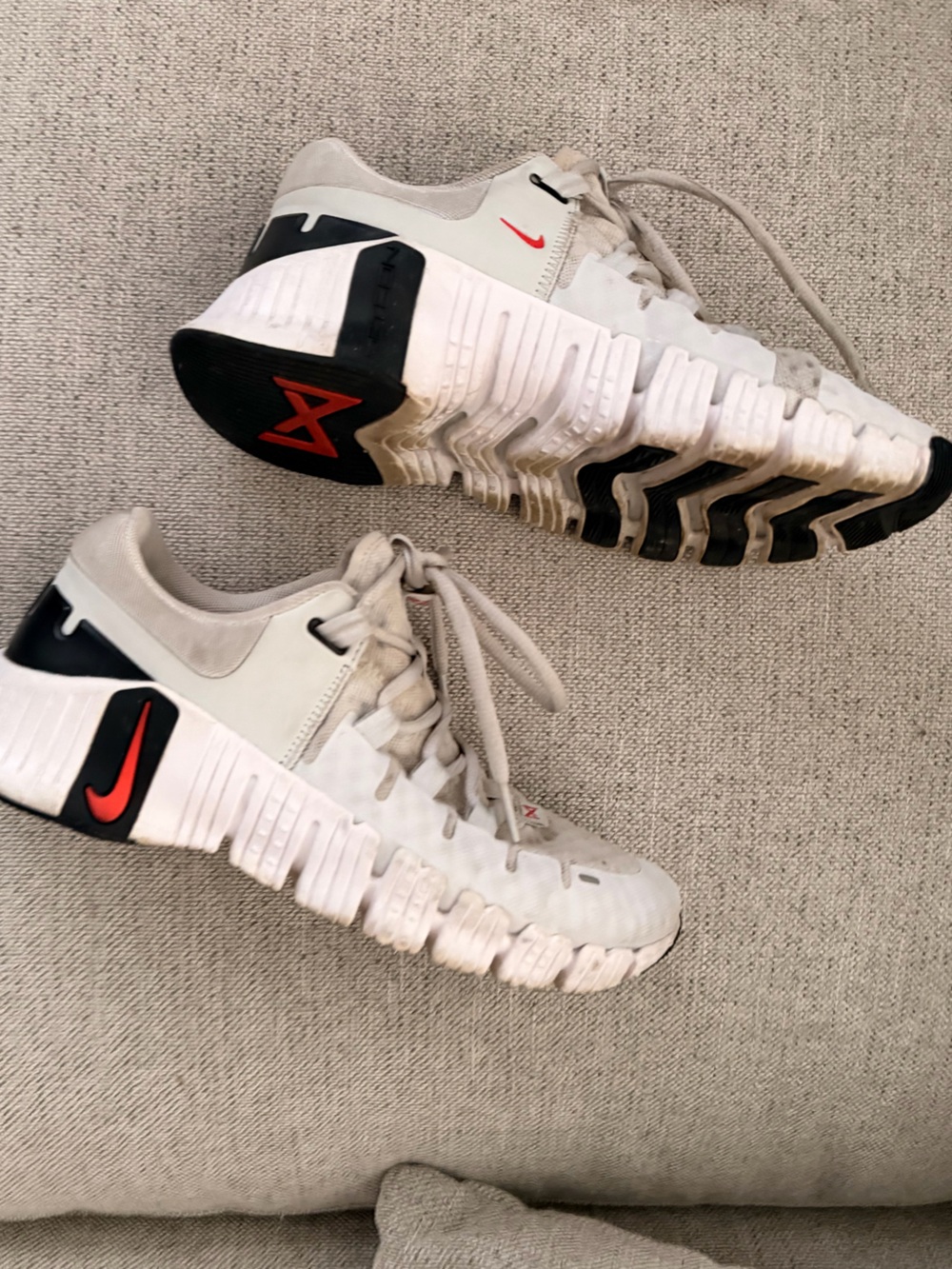 Nike White, Black and Red Training Sneakers